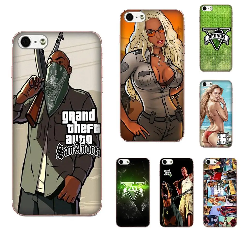 Красивые чехлы для телефонов Huawei Honor 4C 5A 5C 5X 6 6C 6A 6X 7 7X 8 9 V8 V10 Y3II Y5II Y6II G8 P7 Play Lite Grand Theft