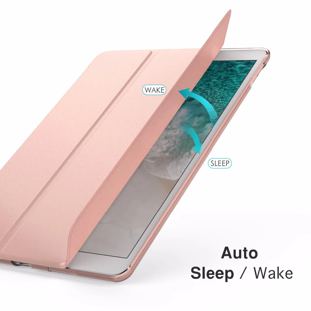 Чехол MoKo для iPad Pro 10 5 тонкий легкий умный чехол подставка с полупрозрачной