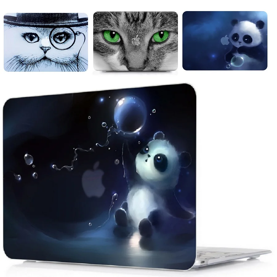 Чехол для планшета с цветным принтом Жесткий Apple Macbook Pro 12 13 15 Air 11 Touch bar Retina дюймов