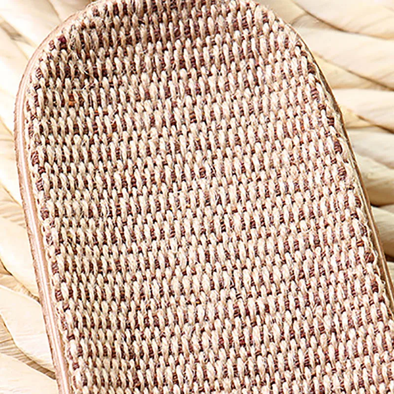 Новые летние льняные женские шлепанцы в этническом стиле сетчатая ткань Eva на