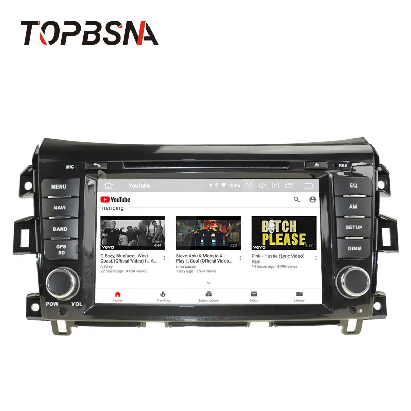 Автомобильный мультимедийный плеер TOPBSNA проигрыватель на Android 10 с GPS для Nissan Navara