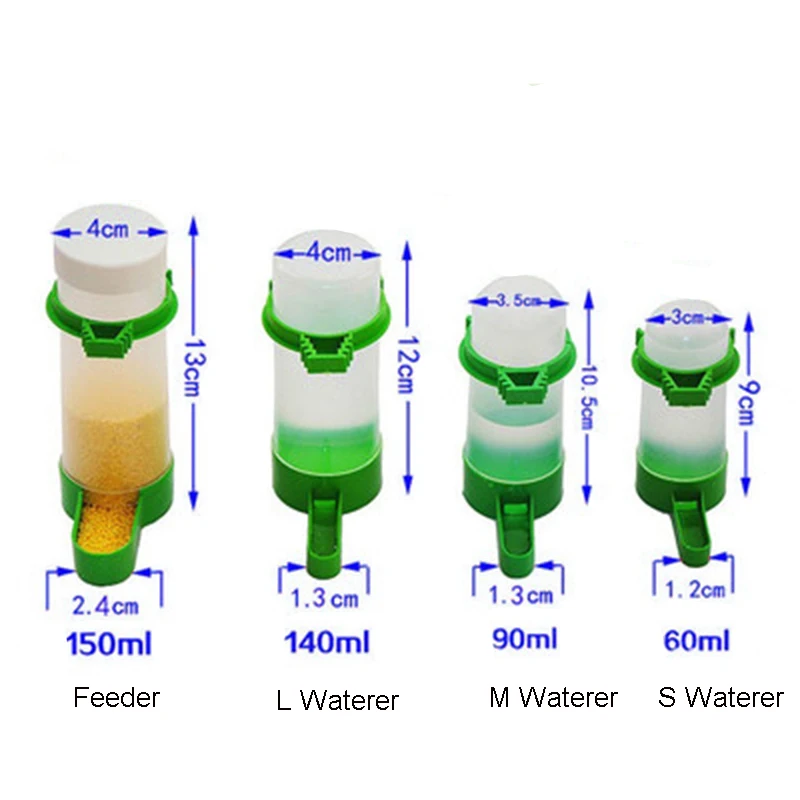 Кормушка для воды пластиковая клетка кормления семена длиннохвостый попугай