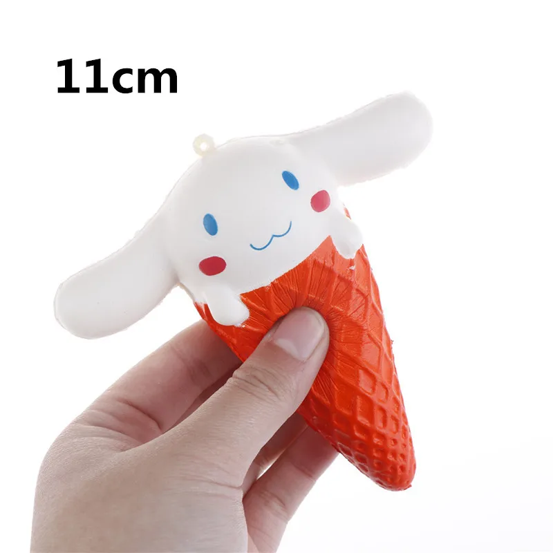Ice Cream cone 10 см kawaii мягкий ароматизированный мягкий медленно поднимающийся мороженое игрушка-антистресс Забавные игрушки Ключи Подвеска для сотового телефона милый кальян хлеб - Цвет: Ice Cream cone