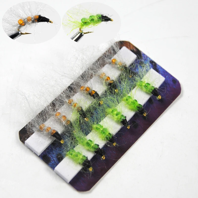 Стеклянная бусина Bimoo Caddis Larva Pupa Nymph для ловли мухи форели рыболовная наживка