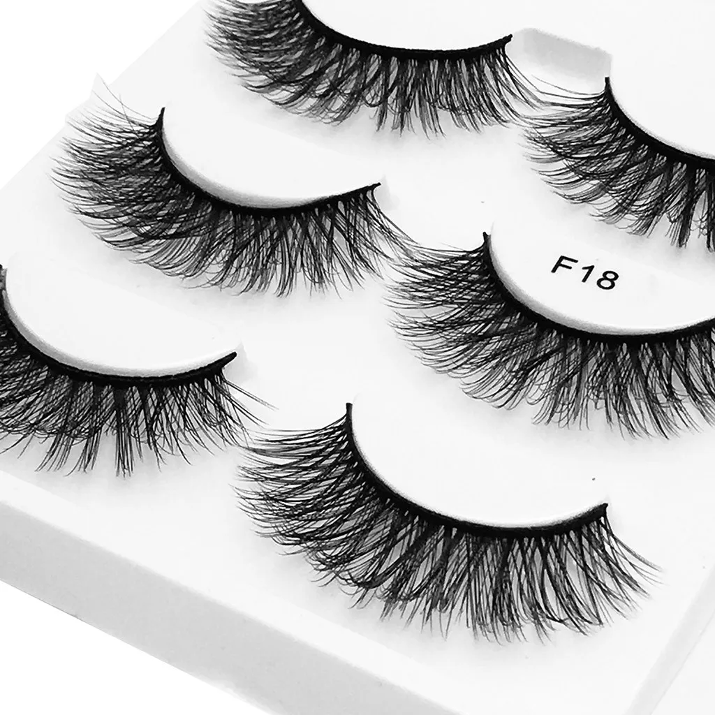 Искусственные норковые накладные ресницы 3D слой 3 пары смешанных наряда чисто