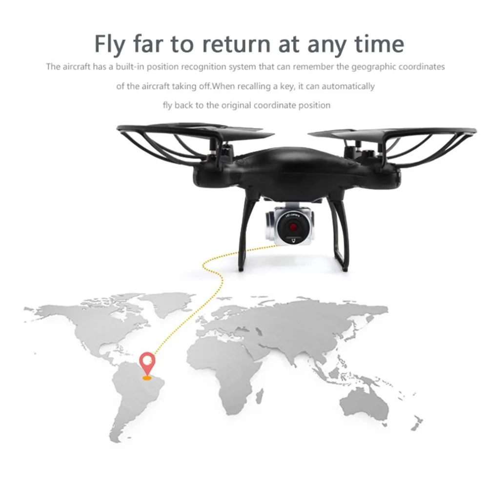Utoghter 69601 Дрон с камерой 15 минут Летающий Безголовый режим WiFi FPV H/L скорость удержания высоты одноклавишный обратный Квадрокоптер