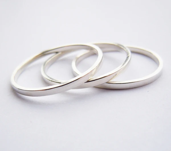 Чистое кольцо из серебра 1 5 пробы WellMade 3 шт./компл. 925 мм|band ring|ring bandring ring |