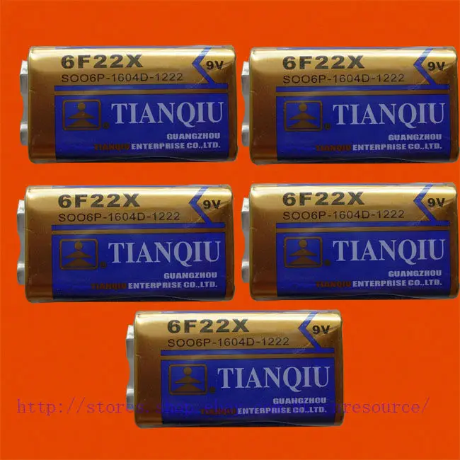 Сверхмощный аккумулятор 5X 6F22 6F22X 6LR61 9 в|heavy duty battery|battery 9vbattery 6lr61 |