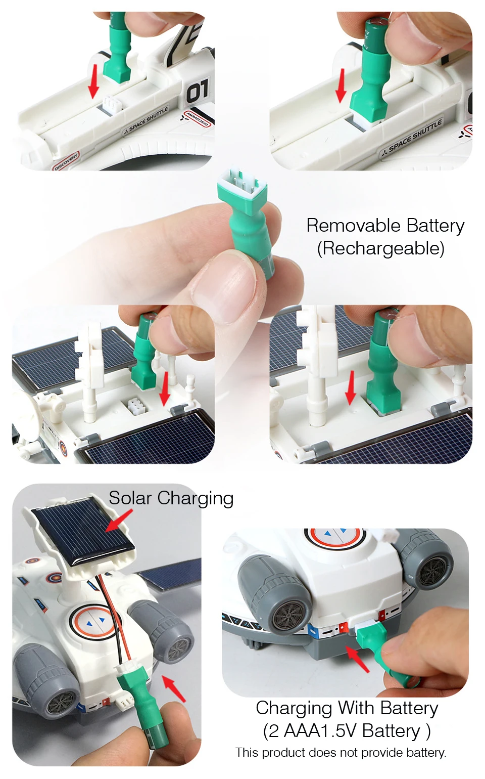 3 в 1 солнечный Мощность научный эксперимент игрушка Дети Diy Kit собрать робот космическая база станции космический корабль луна