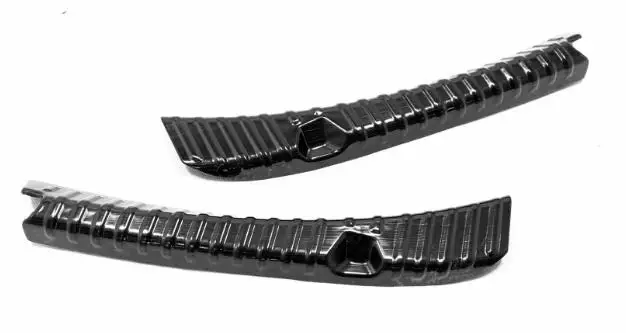 inner bumper 2pcs Для Tesla модель 3 автомобильный Стайлинг задний багажник Внутренний Внешний бампер внутренняя пластина Внешняя рамка педаль порога черный - Цвет: inner bumper 2pcs
