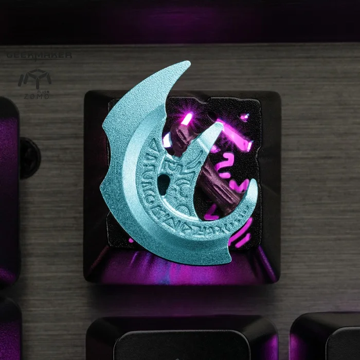 Manta Keycap x1 Zomo dota2 hero Yurnero Juggernaut JUGG бабочка Манта Рапира Artisan Keycap CNC Анодированный Алюминиевый совместимый Cherry MX Переключатель - Цвет: Manta Keycap x1