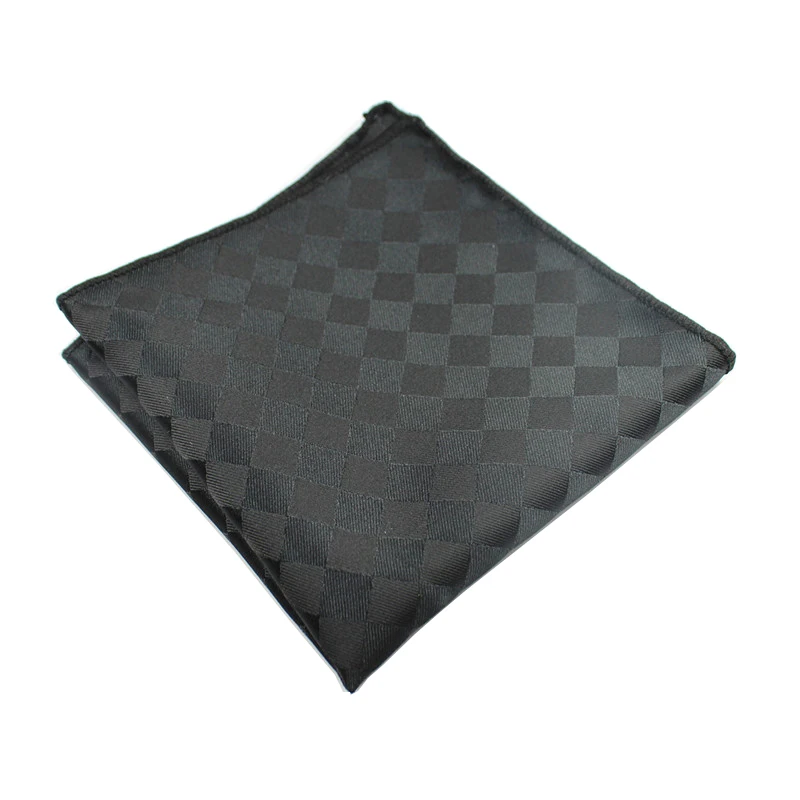 Клетчатые шелковые тканые носовые платки с узором пейсли Hanky мужской деловой