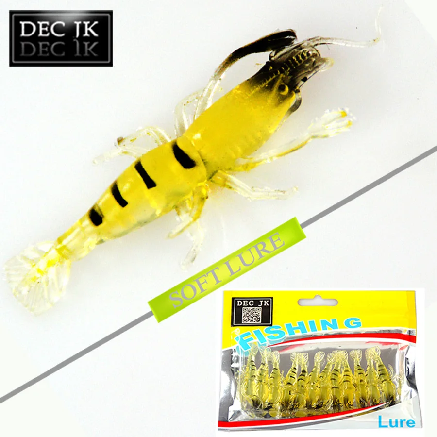 12 шт. Искусственные Креветки рыболовные приманки Сабики кривошипы мягкие