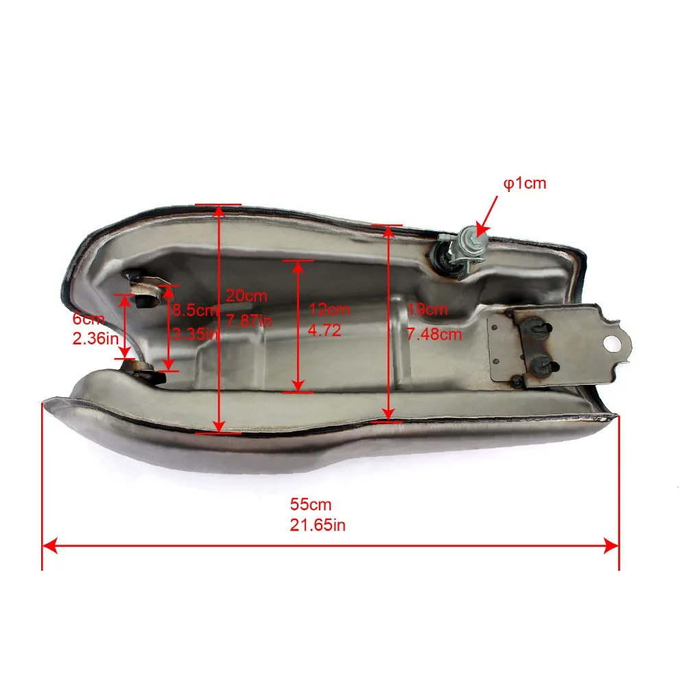 BIKINGBOY Cafe Racer Бензобак 9 л 2 4 галлонов универсальный для YAMAHA RD 50 350 400 500 BMW Honda Kawasaki Suzuki