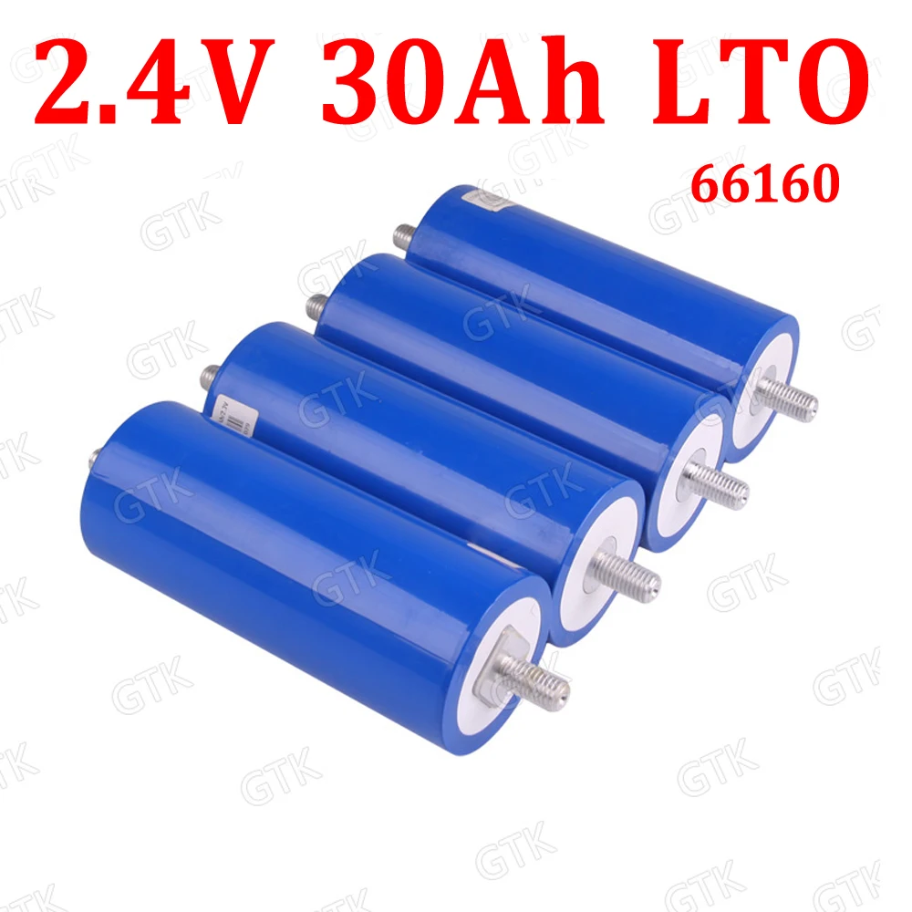 20 шт. литиевый титановый аккумулятор LTO Batery 66160 15C 2 4 В 30 А · ч для самостоятельного