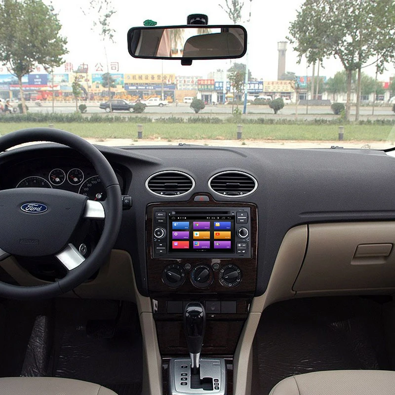 2 din Android 9 0 автомобильный dvd плеер мультимедиа для Ford Focus 3 Fiesta Mondeo 4 Kuga C Max S Fusion Transit
