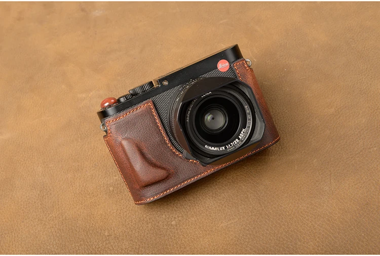 AYdgcam ручной работы из натуральной кожи чехол для камеры половина тела для Leica Q Typ 116 Leica Q2 Нижняя крышка ручка винтажный Чехол