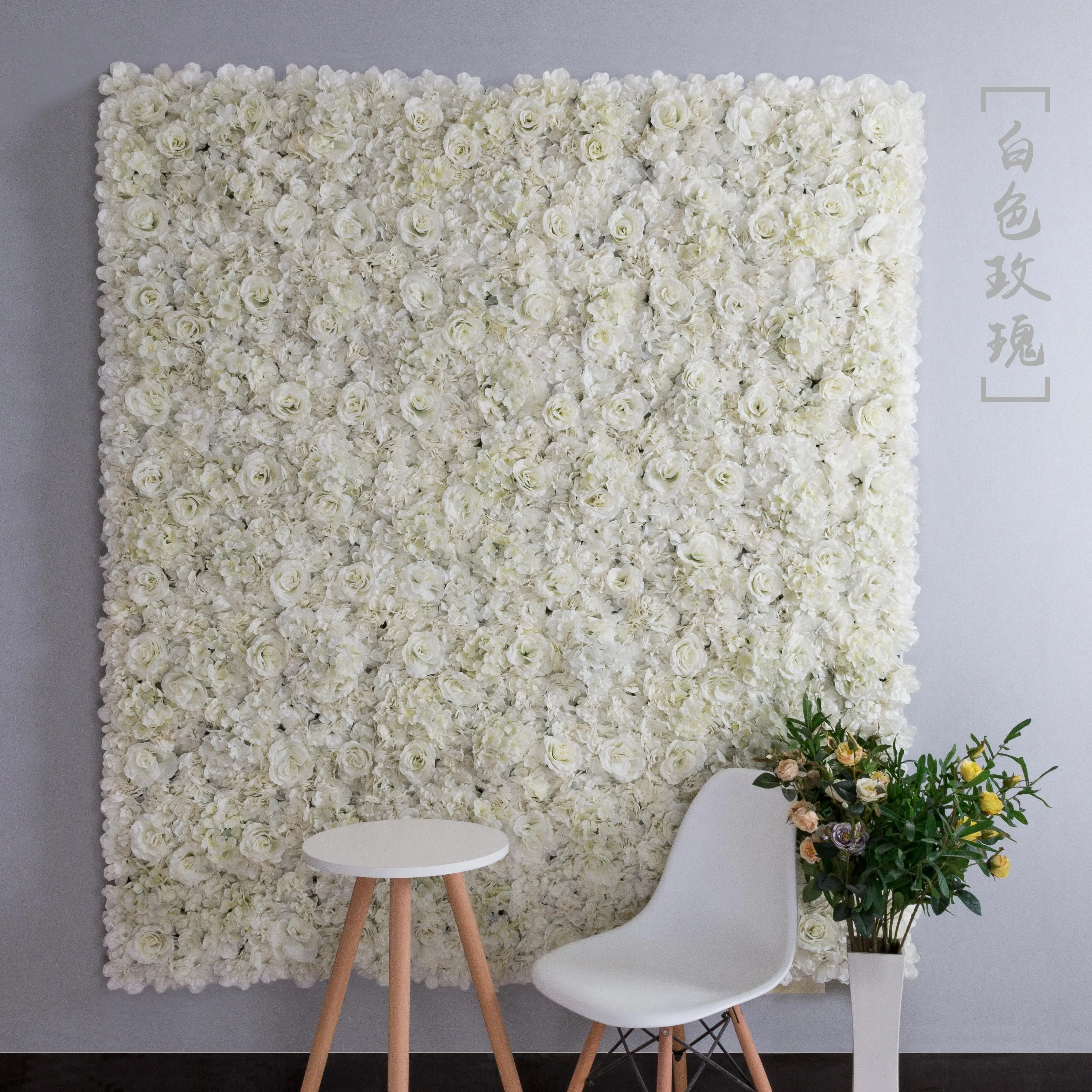 40X60 см искусственные шелковые розы гортензии цветок стены Свадебные украшения панели День Святого Валентина вечерние украшения поддельные цветы - Цвет: Style 25
