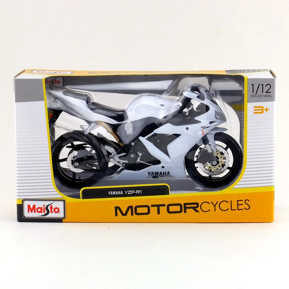 Модель мотоцикла Maisto/масштаб 1:12/имитация под давлением/модель YAMAHA YZF R1