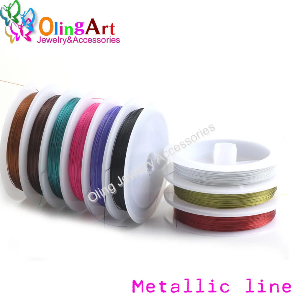 OlingArt 60 м * 0 38 мм 1/рулон эмалированный Тигриный хвост тросы аксессуары линия