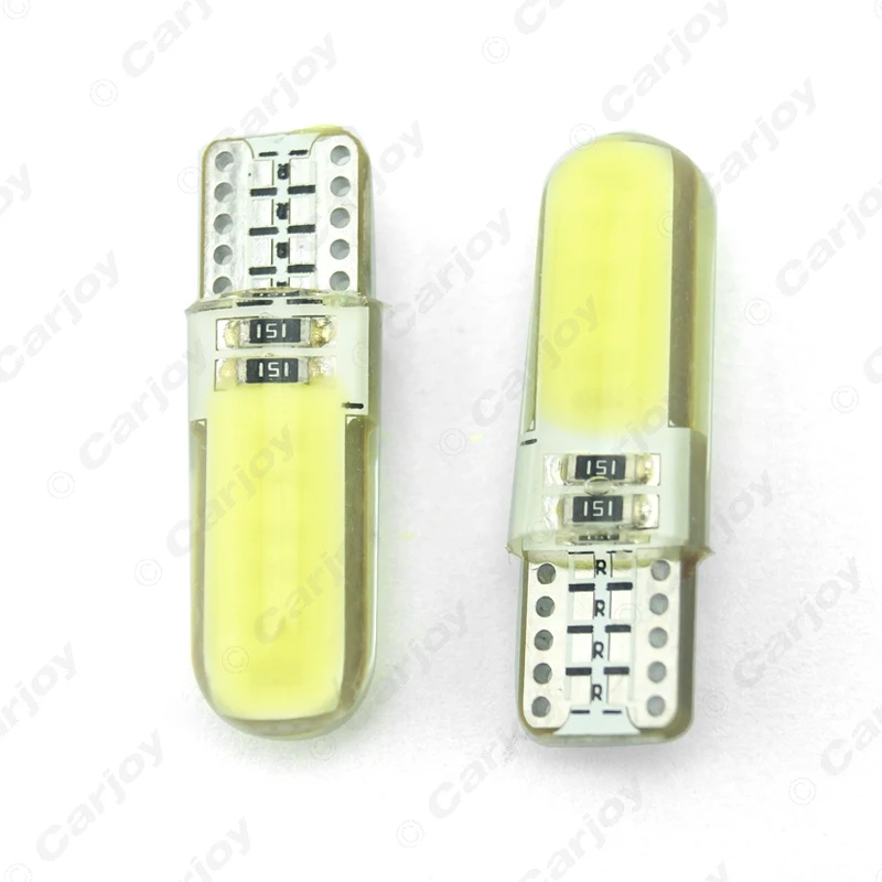 LEEWA 50 шт. Auto T10 194 168 W5W COB 12 чипов Кварцевая Автомобильная светодиодный номерной
