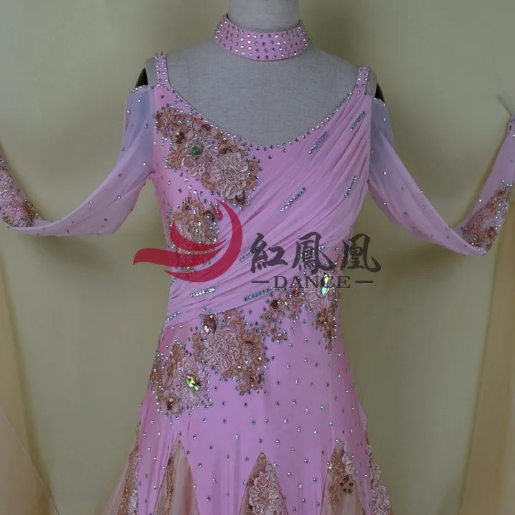 Высококачественное гладкое танцевальное платье международное стандартное