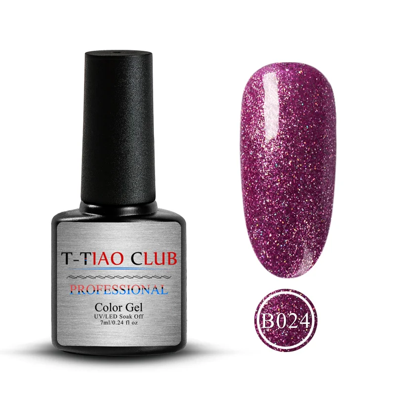 T-TIAO CLUB, 7 мл, синий, черный гель для ногтей с блестками, лак для ногтей, Ультрафиолетовый гибридный, долговечный, впитывающий Праймер, маникюрный Гель-лак для нейл-арта - Цвет: M30452