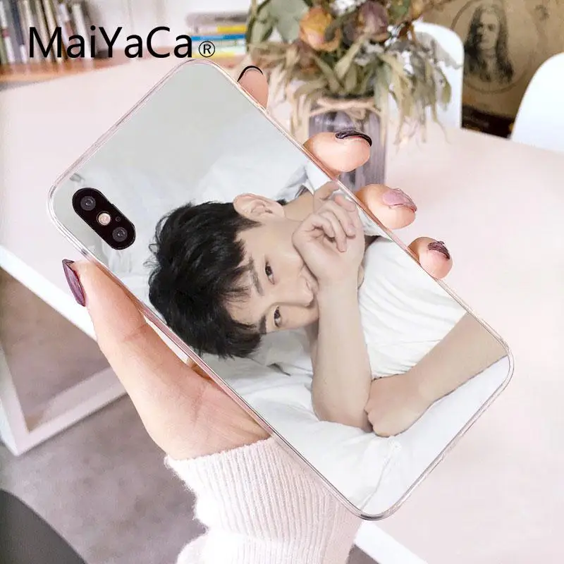 MaiYaCa Idol Allen Deng Lun прозрачный мягкий чехол на мобильный телефон для Apple iphone 7 7plus X 8 8plus