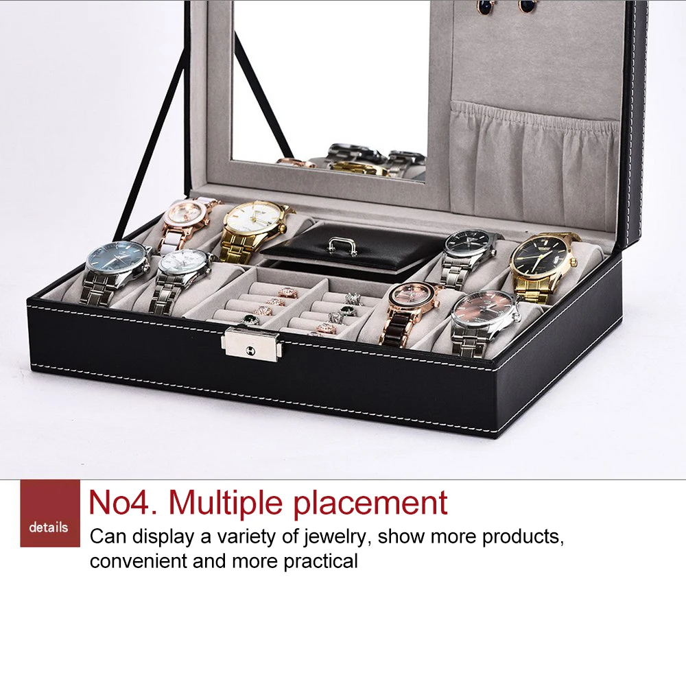 Качественные материалы коробки для хранения кожаная квадратная деревянная