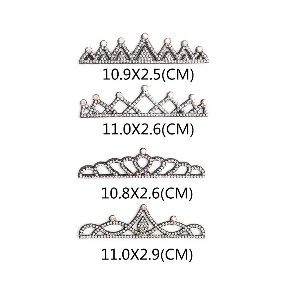 IBOWS 5 шт. Коронная аппликация алмазная корона из фетра для одежды швейные