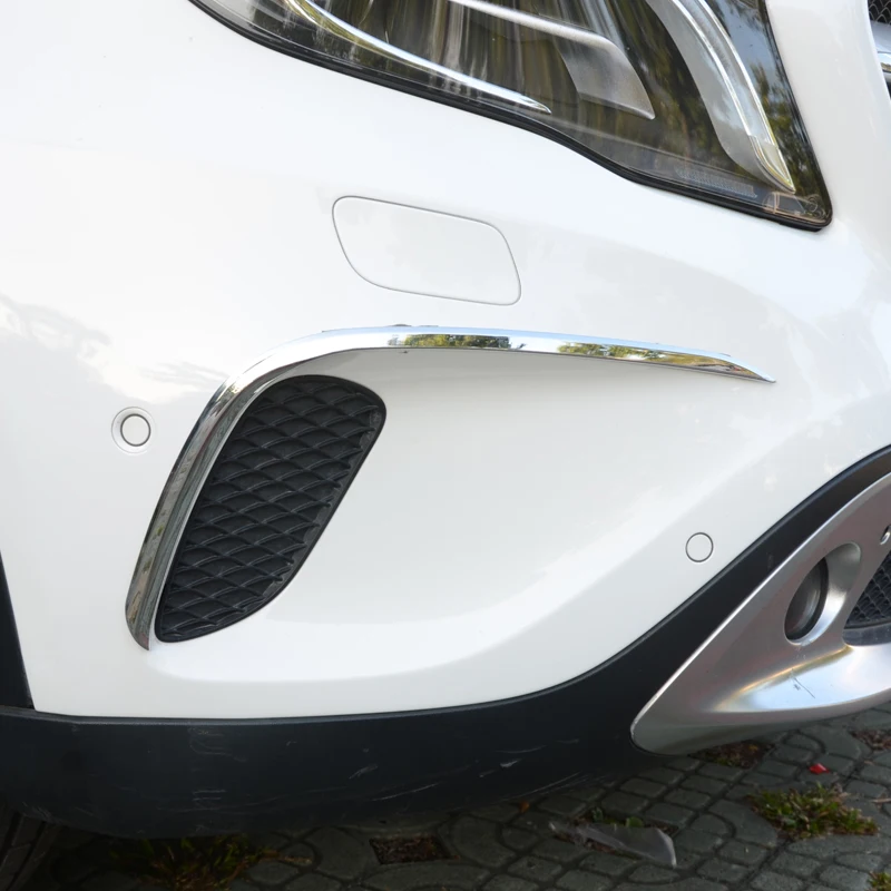 Для Mercedes Benz GLA X156 нержавеющая передняя противотуманная фасветильник отделка 2014