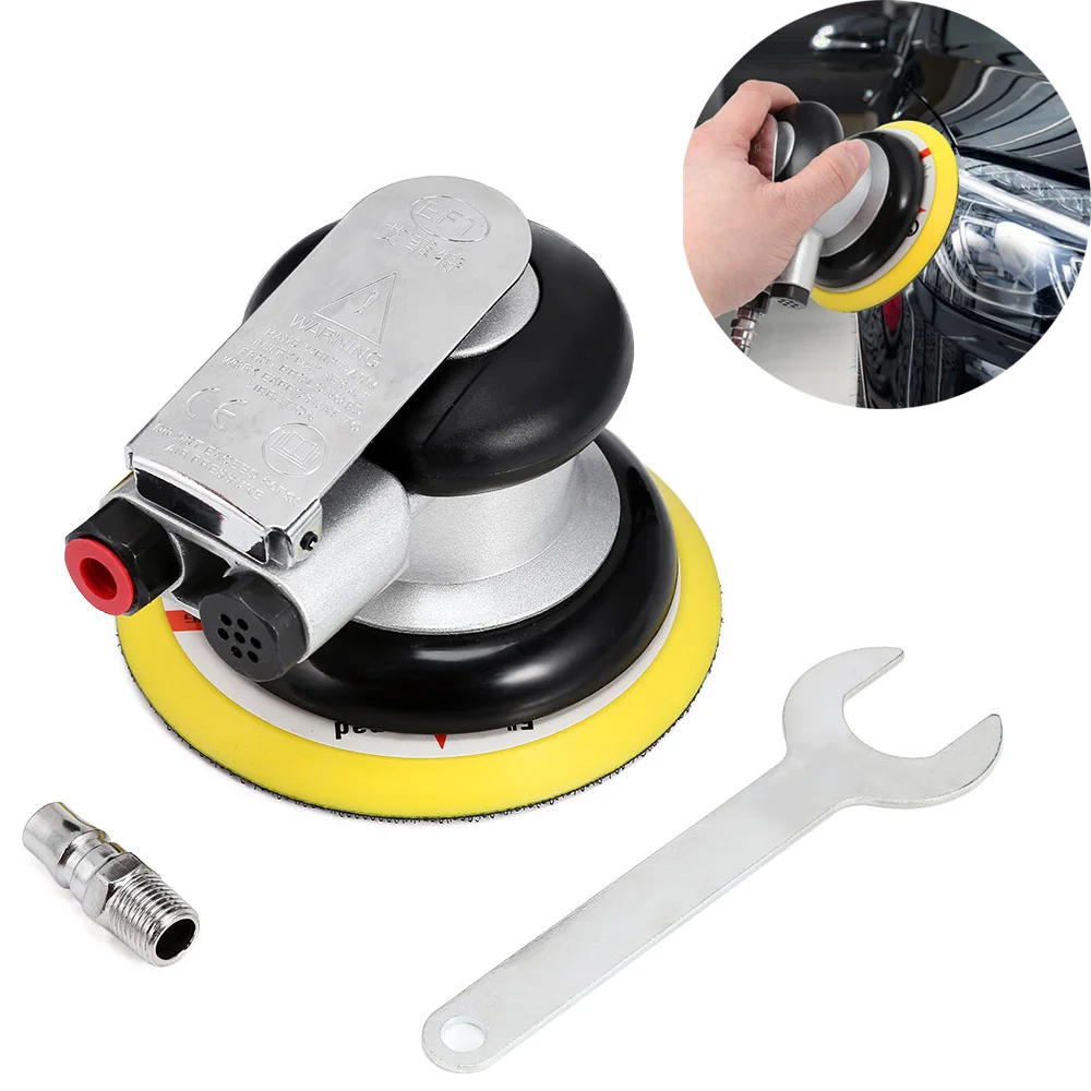 5 дюймов невакуумная матовая поверхность круговой наждачной бумаги случайный