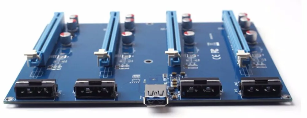Новая PCI Express PCIe от 1 до 4 express 16X слоты переходная карта E 1X к внешнему слотовому