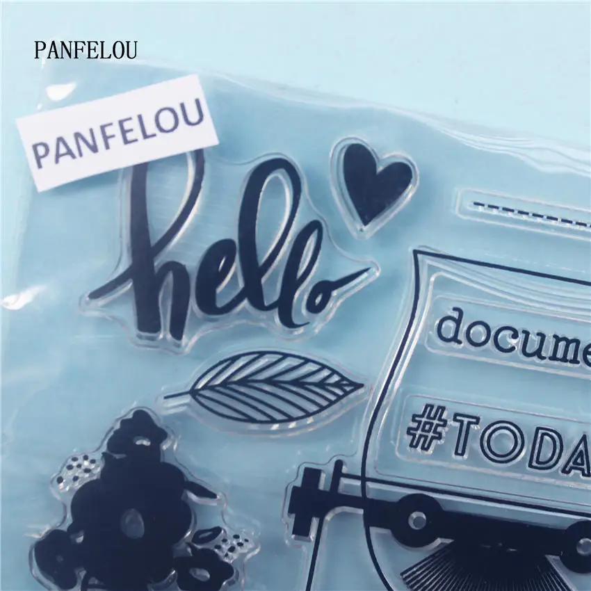 PANFELOU The coffee Clear Stamp DIY Silicone Seals Scrapbooking/Card Making/Photo Album Decoration Supplies sheets | Дом и сад