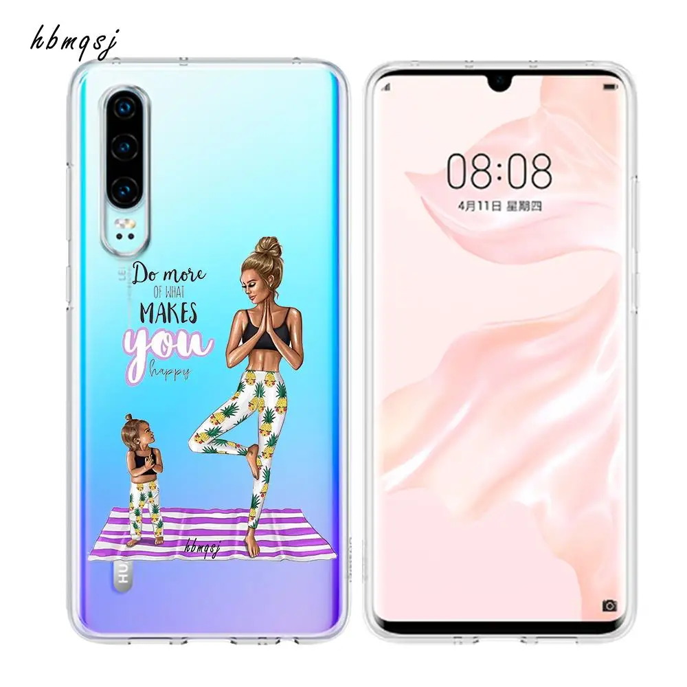 Чехол для huawei p20 pro силиконовый мягкий чехол милый с мультипликационным принтом