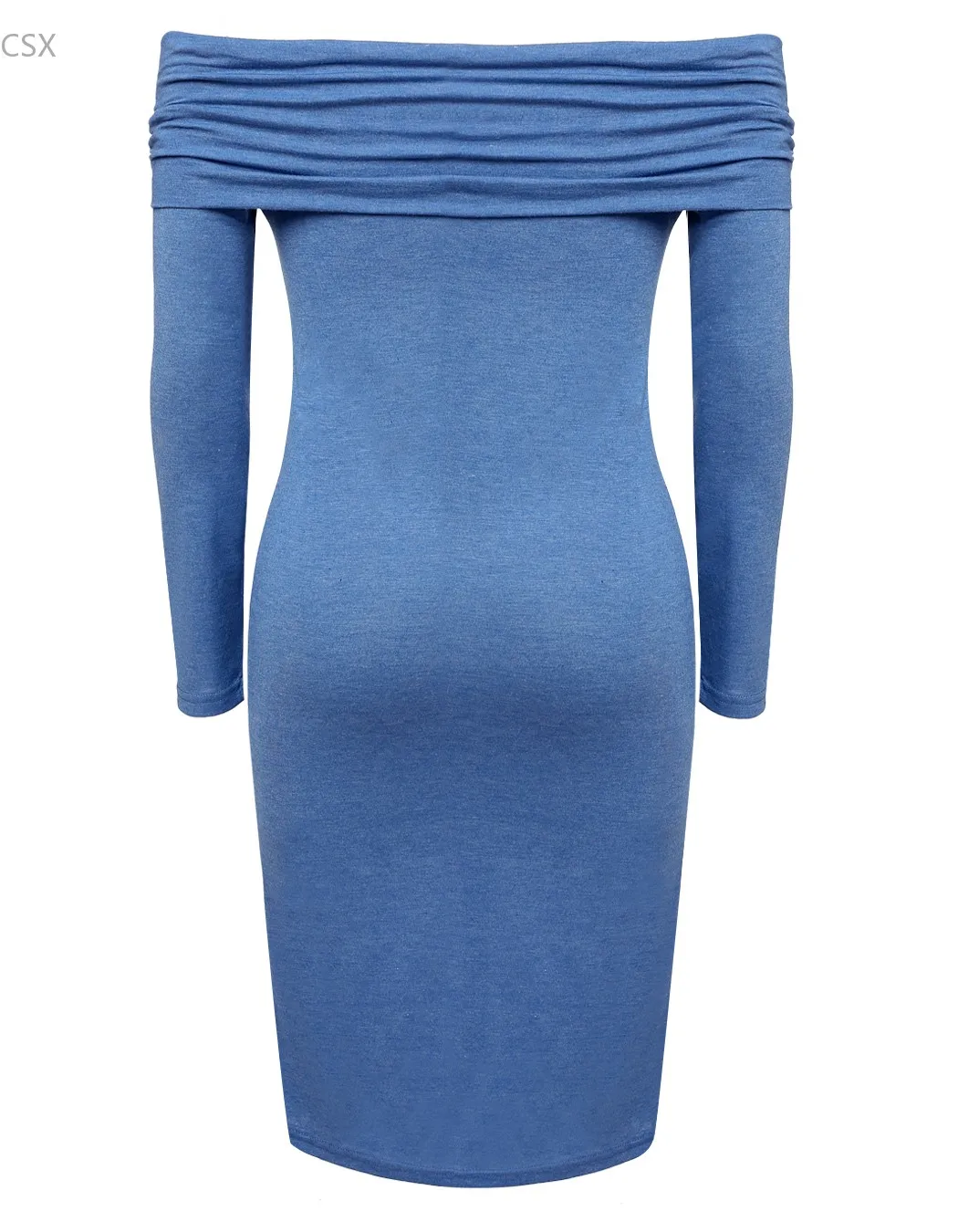 Женское зимнее платье с открытыми плечами привлекательное трикотажное макси до