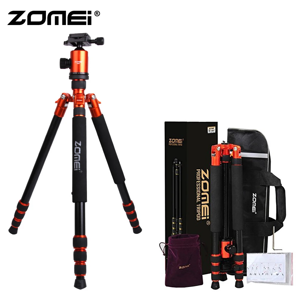 ZOMEI Z888 штатив для камеры и монопод легкий дорожный с шаровой головкой сумкой