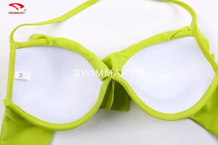 SWIMMART 2017 летний купальник бикини с боковыми листьями лотоса женский сексуальный