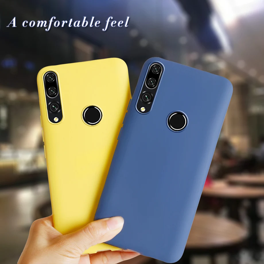 Фото Чехол для Huawei Honor 9X STK-LX1, Honor 9x premium, 9 X, Honor 9X глобальная версия, 6,59 дюйма, задняя крышка из ТПУ карамельного цвета №1