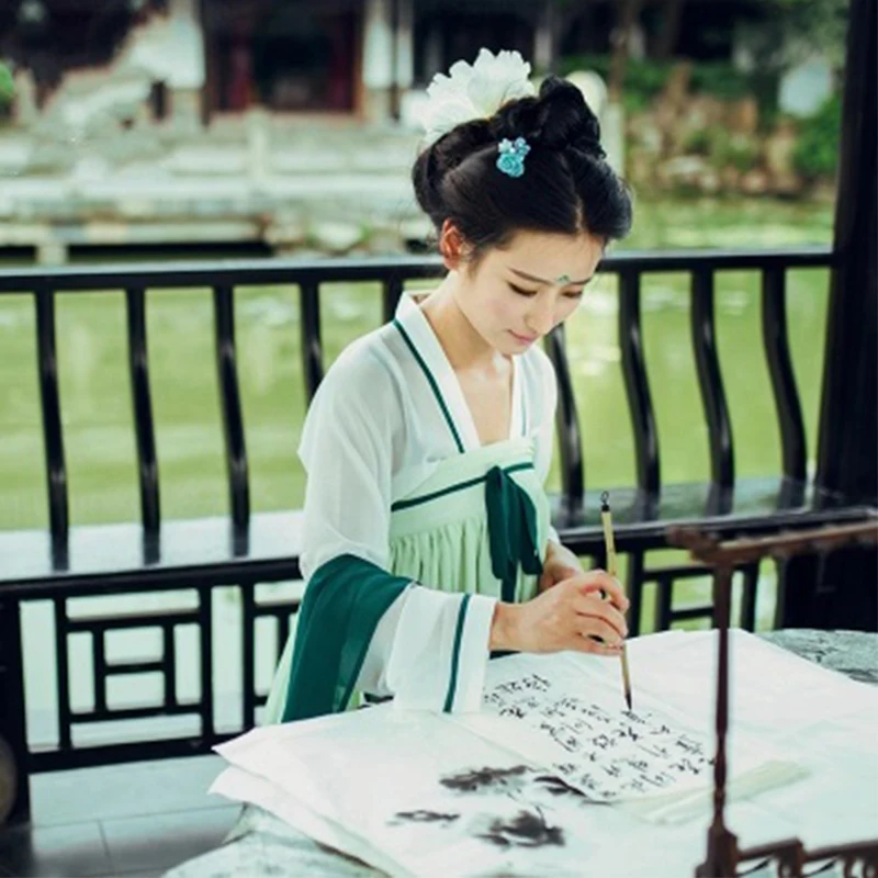 Hanfu костюм для китайских танцев женщин древней китайской династии Тан одежда