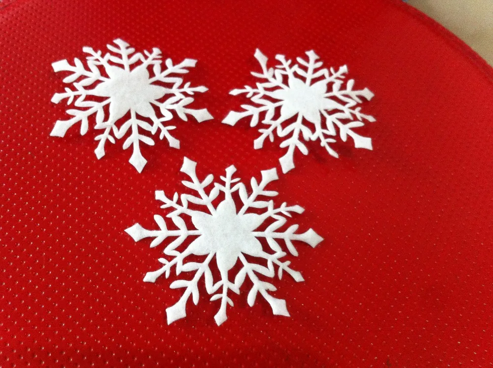 50PCS Christmas Ornament Snowflake 7CM Xmas Birthday Party Wedding Decoration Handmade Home Decor Colorful Glitter Accessory | Дом и сад