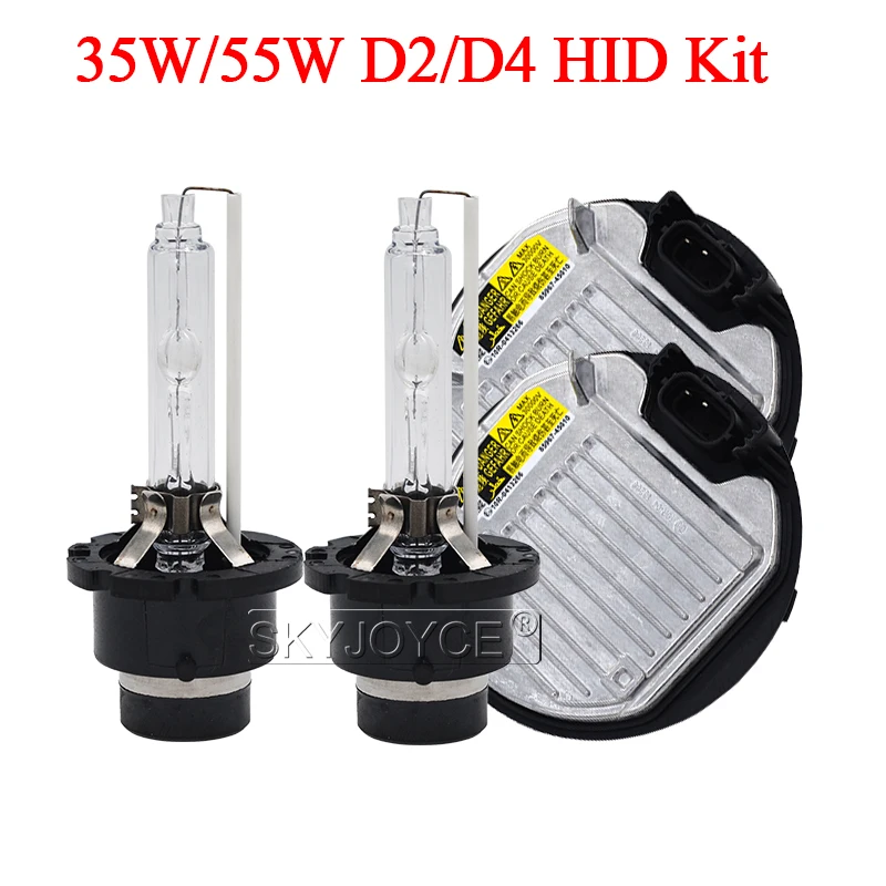 Комплект ксеноновых фар SKYJOYCE 55 Вт Xenon D2S HID 35 D2R 4300K 5000K Сменная Лампа 6000K 8000K D4R D4S