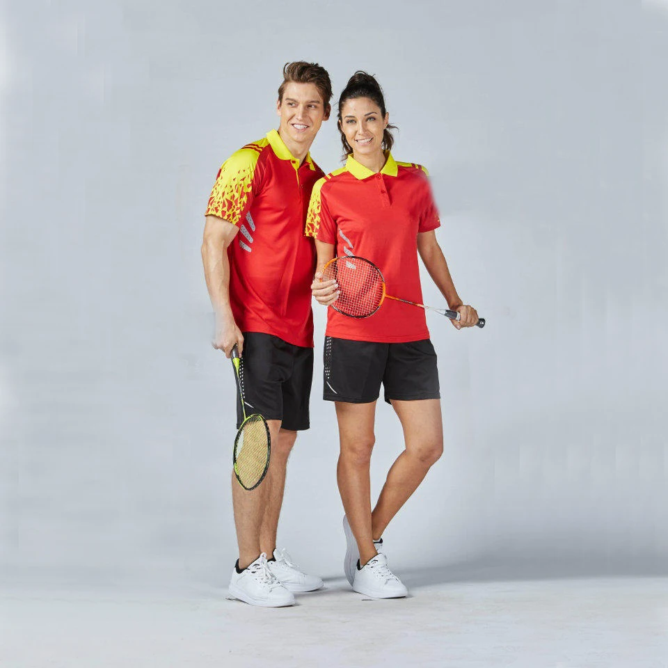 Спортивная одежда для бадминтона быстросохнущая дышащая пар женщин и мужчин