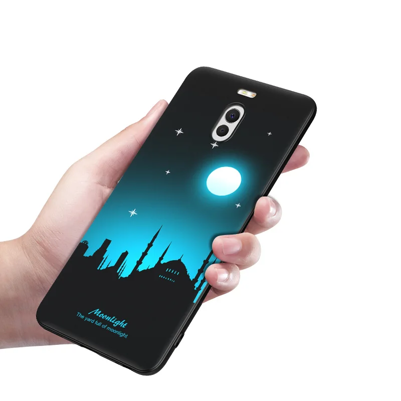 Чехол для Meizu M6 Note, чехол для Meizu M6note, мягкая задняя крышка, силиконовый, черный, Mofi, ультра тонкий ночной Светильник, фосфоресцирующий чехол для Meizu M6 Note - Цвет: Коричневый