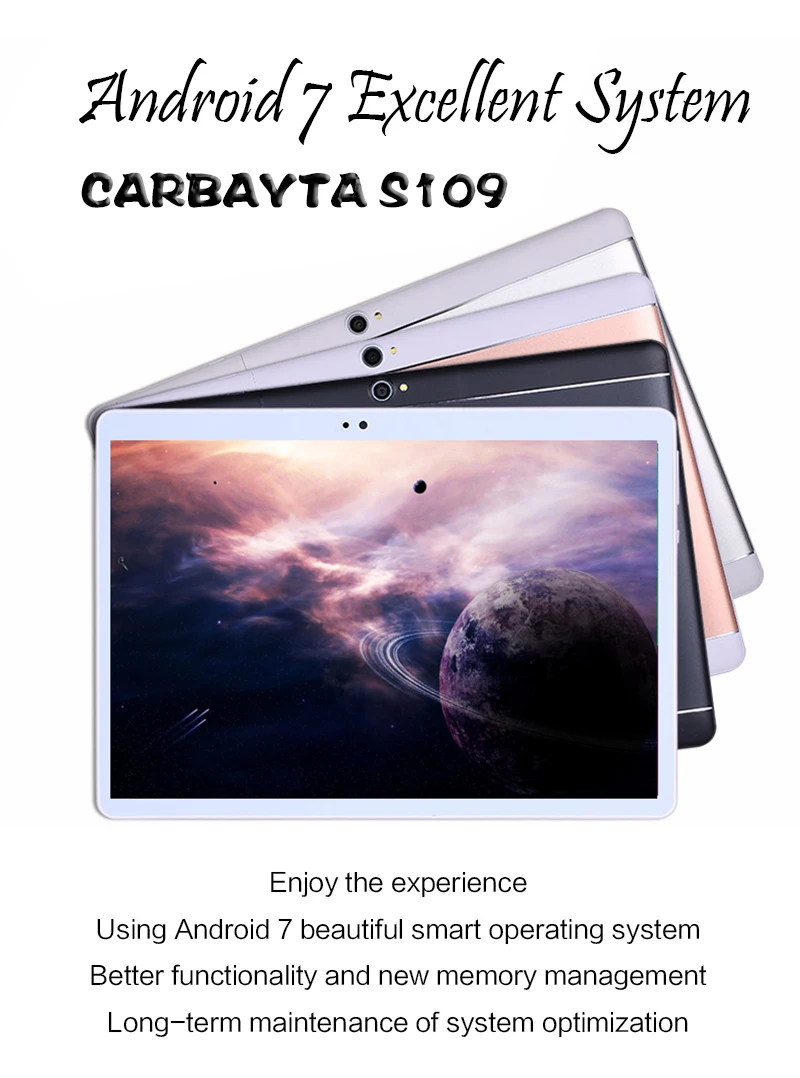 Ноутбук S109, 10,1 дюймов, планшетный ПК, четыре ядра, wifi, Android 8,1, 4 Гб ОЗУ, 32 ГБ, 64 Гб ПЗУ, 8 ядер, 10, 10,1 разрешение, 1280x800