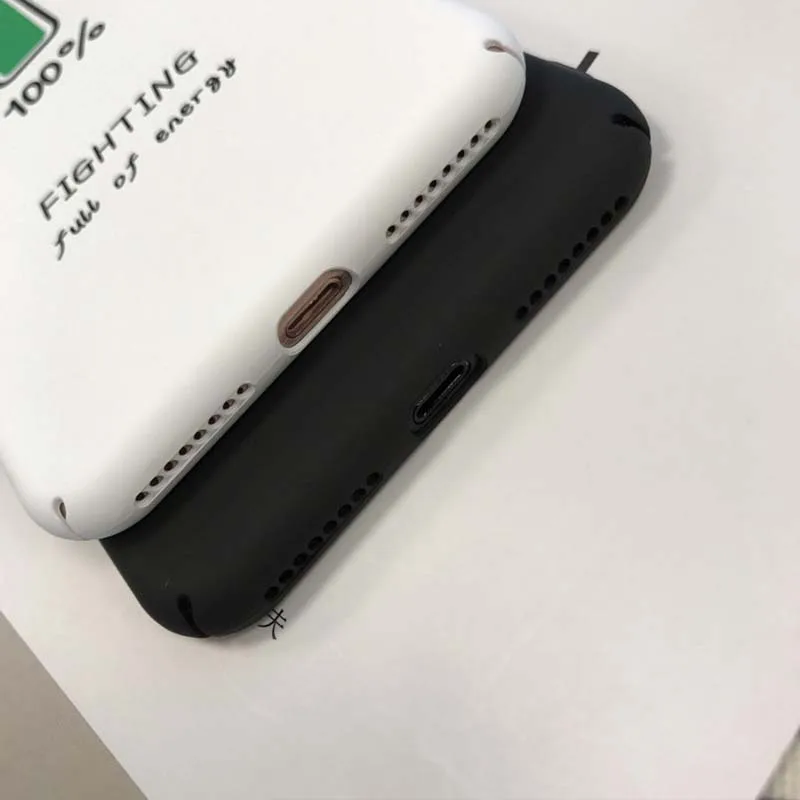 Низкий аккумулятор боев отсутствие электричества Чехлы для iPhone X XR XS Max 5 5S SE 6 6S 7 8