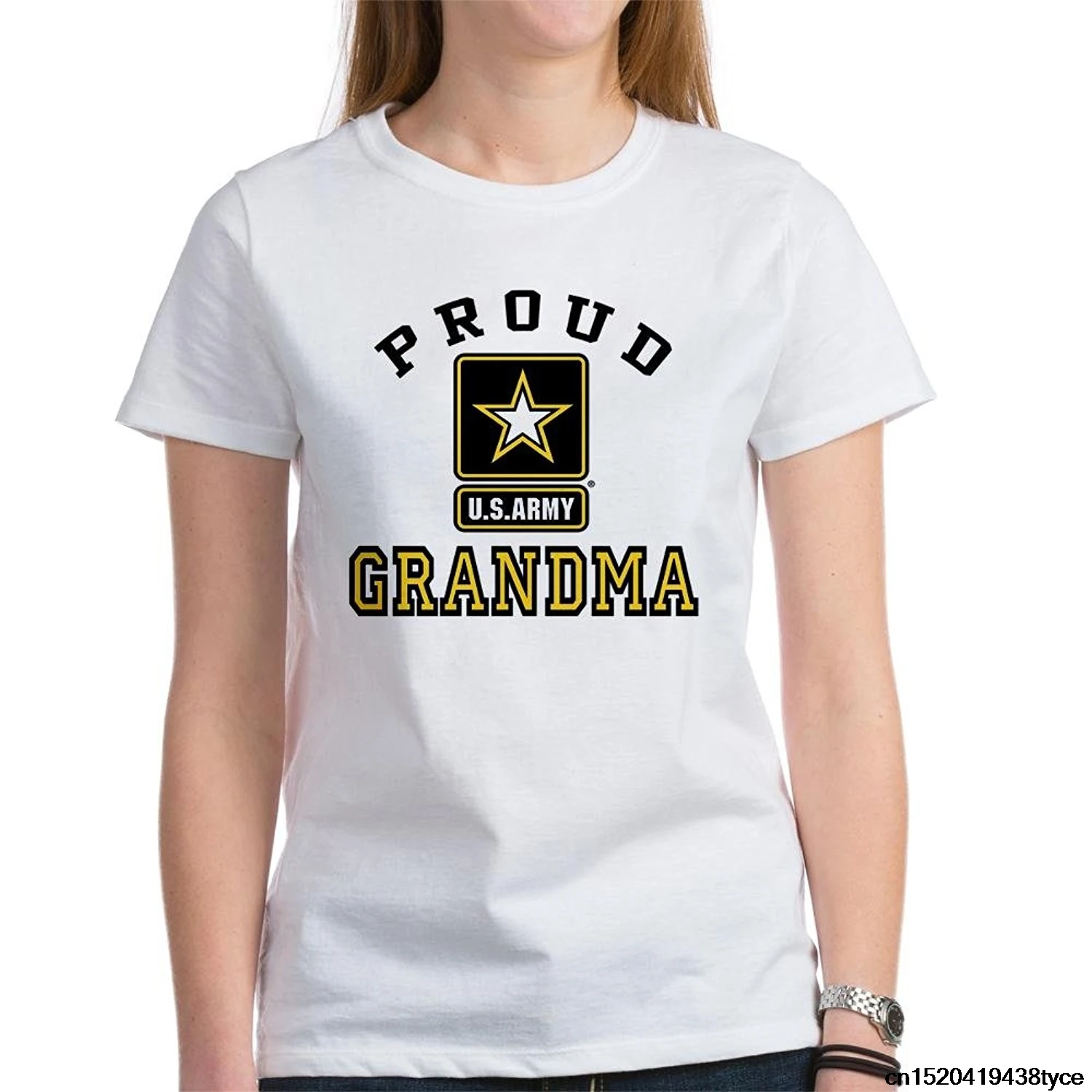 Возьмите Мода 2017 г. гордостью американской армии бабушка женская