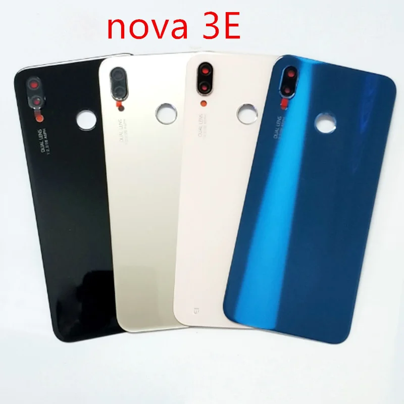 Для Huawei Nova 3e/P20 Lite стеклянная крышка для аккумулятора задняя Корпус чехол с 3 м