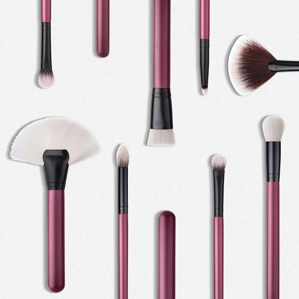 GUJHUI Роскошные professional Pennello да trucco 8 шт. косметическая с деревянной ручкой расчёски