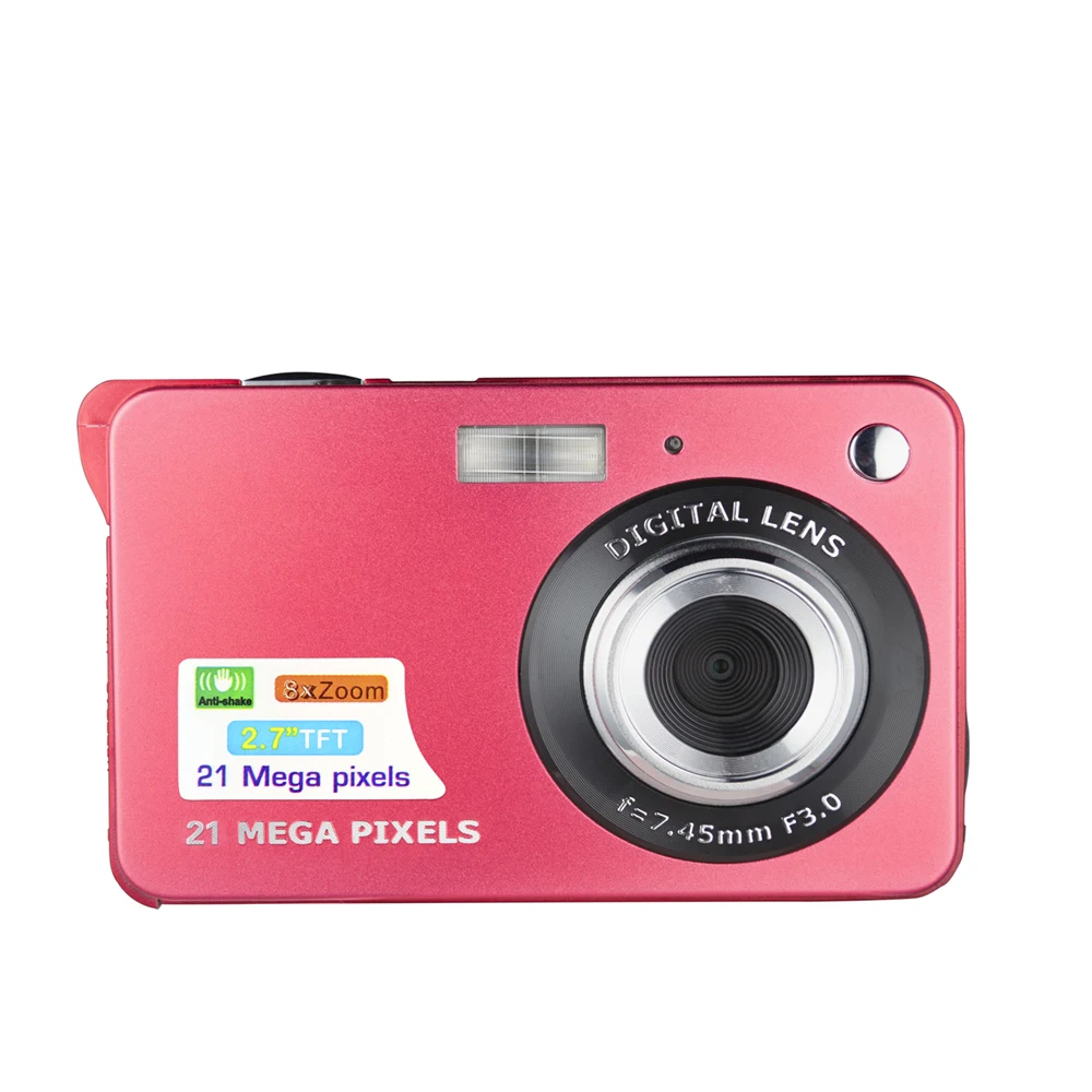 CDC3 2 7 дюймовая цифровая камера TFT HD экран 18MP 8x Zoom видеокамера Smile Capture мини Anti shake